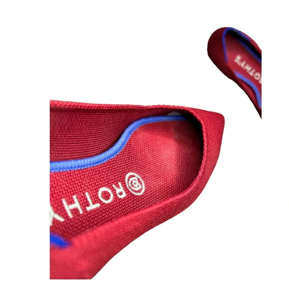 Rothy’s The Point flats in chili - red with blue 7.5 - Picture 6 of 11